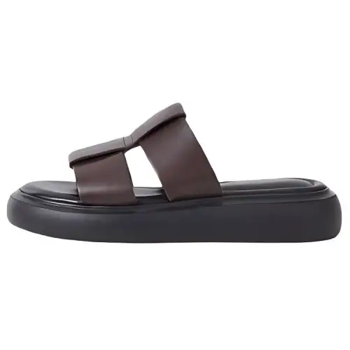 VAGABOND SHOEMAKERS Slip Resistant Slide Slippers Women's Dark Brown