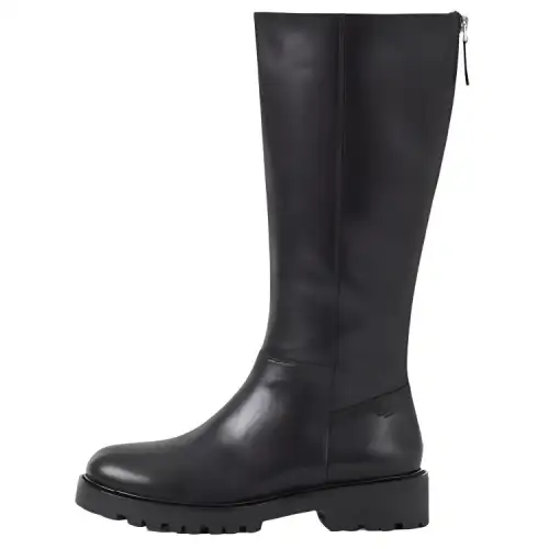 VAGABOND SHOEMAKERS Leather Fashion Trend Knee high Boots 4cm Women's Black
