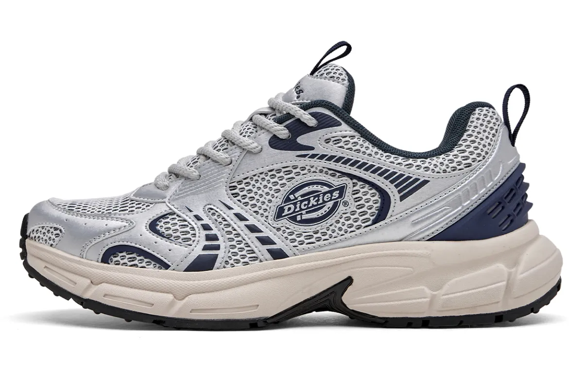 Dickies Durable Breathable Coverage Low-Top Chunky Sneakers Men's Silver Gray Blue