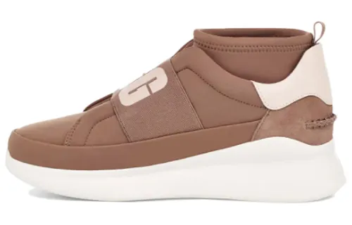 UGG Neutra Sneaker Synthetic Leather Fashion Low top Platform Shoes Women's Pink Brown