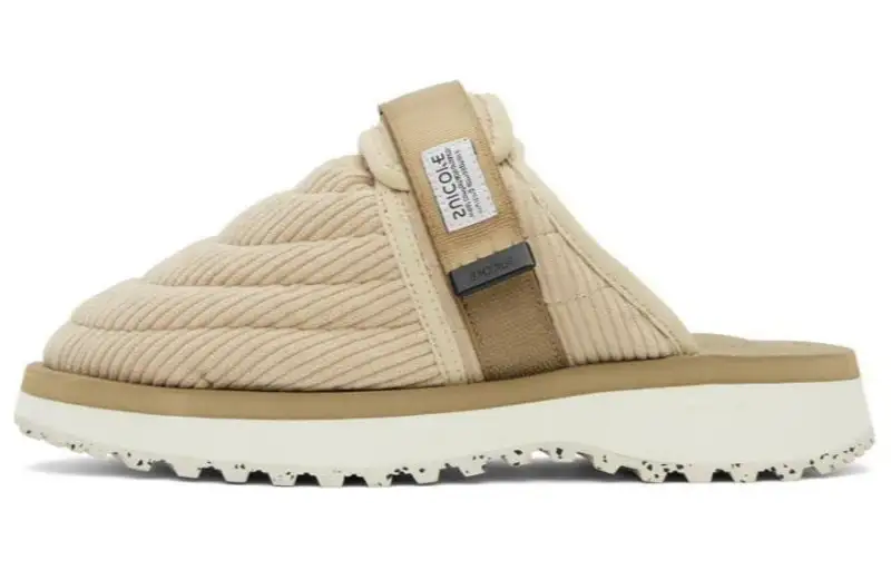 Suicoke Nylon Closed Toe Slippers Men's Beige