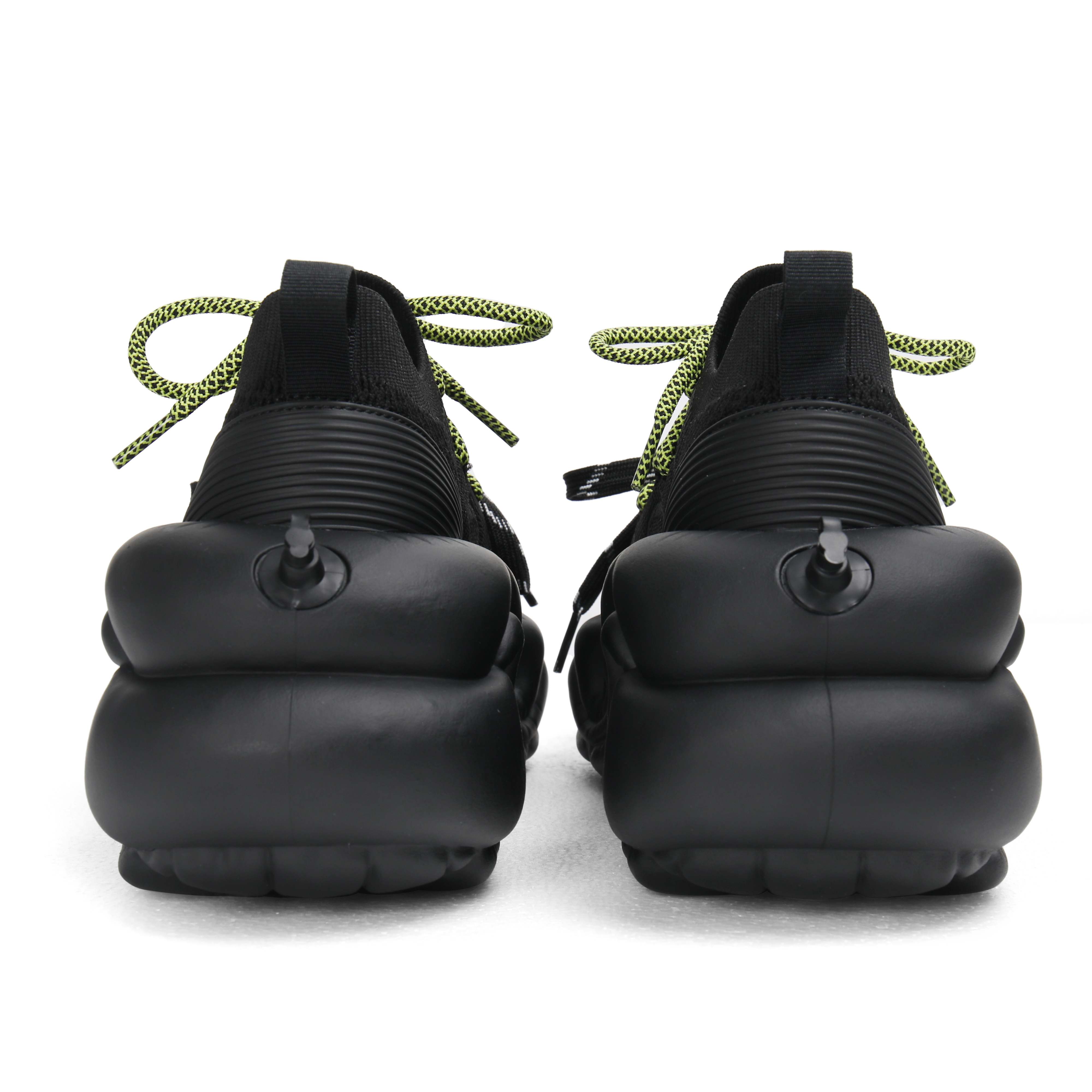 ZERO COSMOS Fabric Breathable Height Increasing Breathable Height Increasing Low top Chunky Sneakers Unisex Black