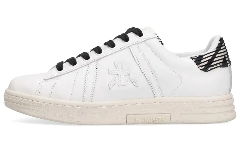 PREMIATA Leather Low top Skateboard Shoes Women's White Black