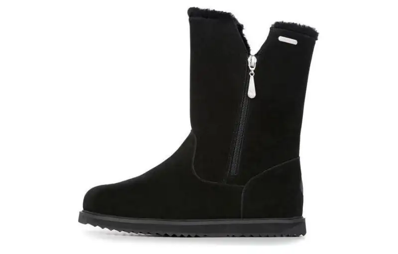 EMU Australia Suede Short Snow Boots Women's Black
