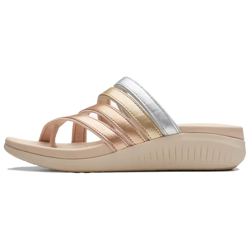 Clarks EVA Slide Slippers Women's Rose Gold