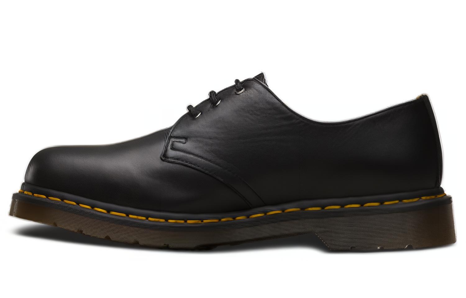 Dr.Martens Martin 1461 Nappa cow leather, retro, wear-resistant and warm, low-top, lifestyle shoes, same style for men and women, black