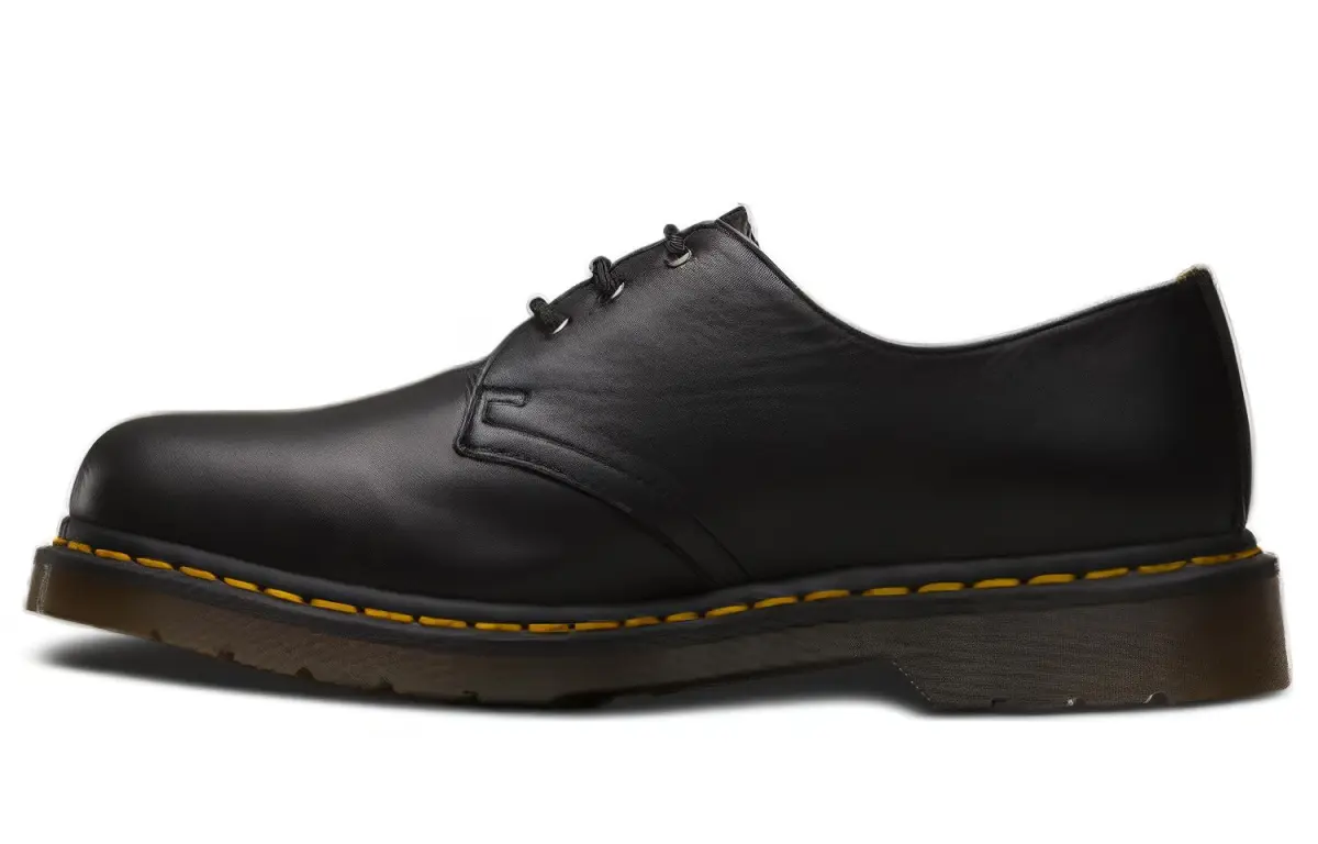 Dr.Martens 1461 Nappa Cow Leather Vintage Abrasion Resistant Thermal Breathable Low top Casual Shoes Unisex Black