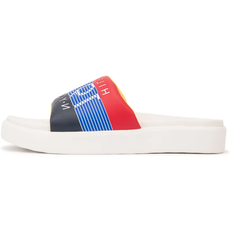 Tommy Hilfiger Quick Dry Slide Slippers Unisex White