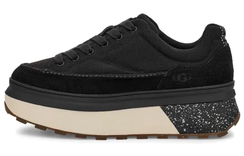 UGG Fabric Comfortable Low top Platform Shoes Women's Black