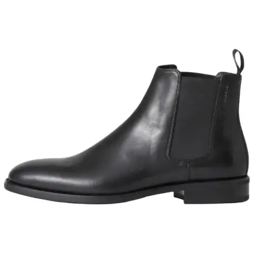 VAGABOND SHOEMAKERS Leather Short Chelsea Boots Men's Black