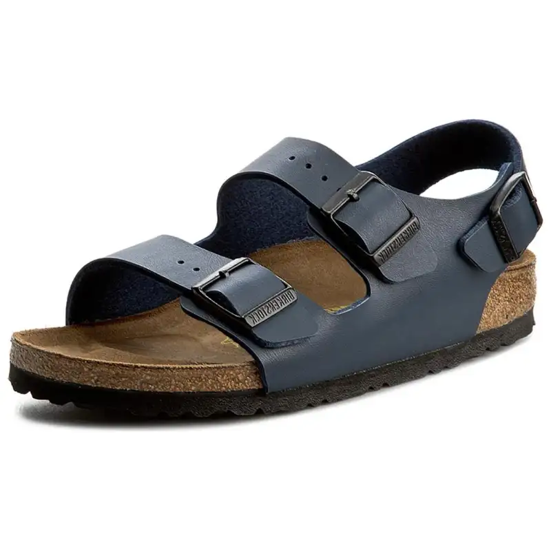 Birkenstock Milano Beach Sandals Unisex Blue Narrow