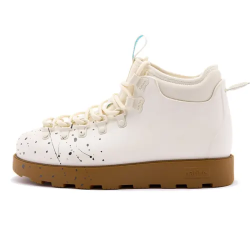 Native Shoes Fitzsimmons Short Combat Boots Unisex White Brown