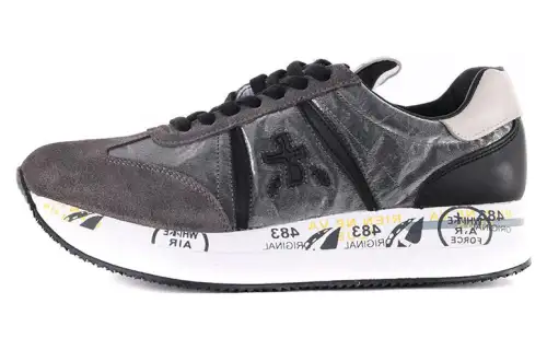 PREMIATA Conny Split Suede Low top Casual Shoes Women's Gray
