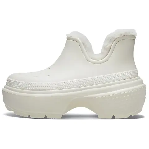 Crocs Stomp Ankle Boots Unisex White