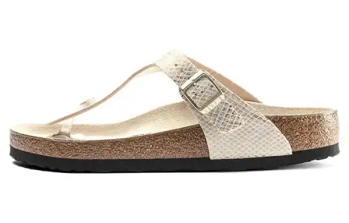 Birkenstock Slip Resistant Flip Flops Women's Beige