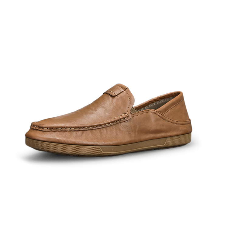 Devanro Difanlu first-layer cowhide, urban fashion, high-end genuine leather quality, solid color, simple, fashionable, classic, versatile, business gentleman, comfortable and breathable, daily slip-on lazy driving shoes, wear-resistant, lightweight Lok Fu, casual leather shoes, men's style