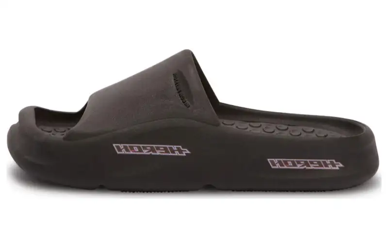 HERON PRESTON Logo-embossed Open-toe Slides