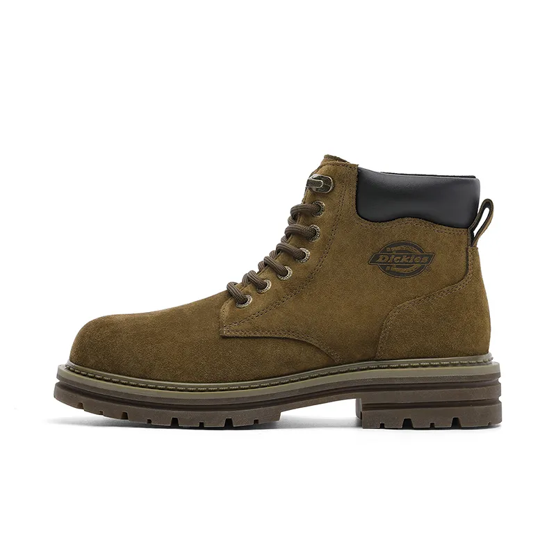 Dickies Cow Leather Combat Boots Men's Dark Brown