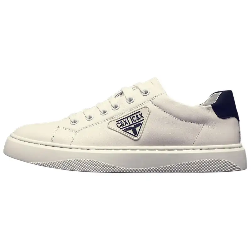 JANE HARLOW Leather Low top Skateboard Shoes Men's White