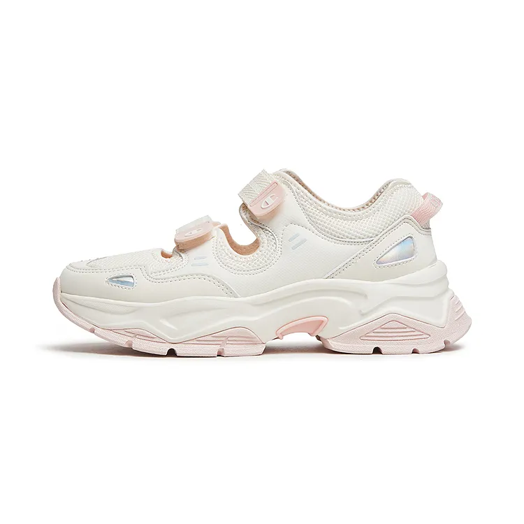 Champion Fabric Low top Casual Shoes Women's Milk White/Light Rose Red