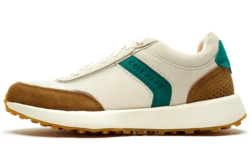 COLE HAAN Fabric Low top Casual Shoes Women's White Brown