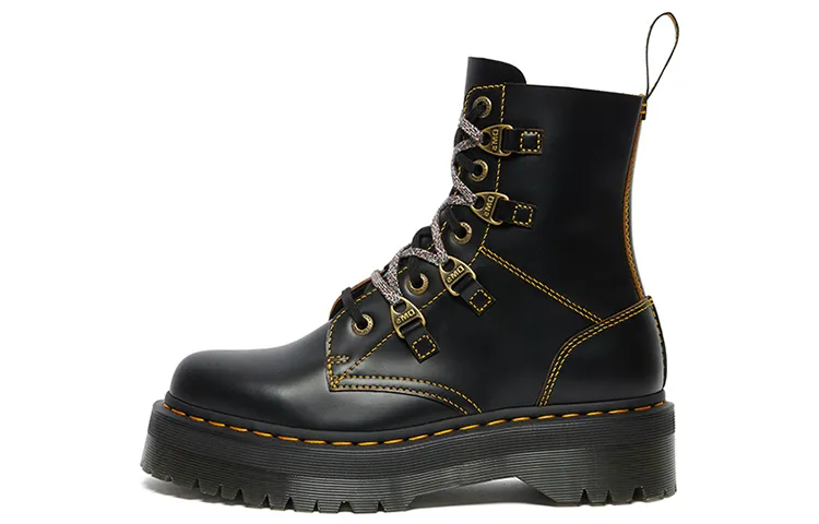 Dr. Martens Unisex Collier 9 Combat Boots Black