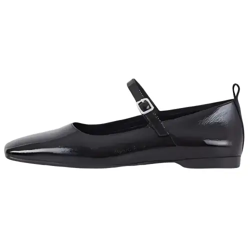VAGABOND SHOEMAKERS Patent Leather Flat Mary Jane Shoes 1.2cm Women's Black