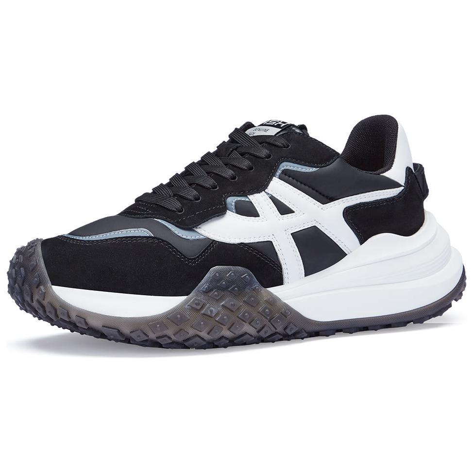 ASH Textile, Cow Leather Low top Chunky Sneakers Women's