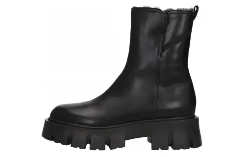 PREMIATA Leather Ankle Boots 5CM Women's Black