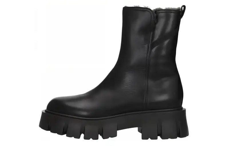 PREMIATA Leather Ankle Boots 5CM Women's Black