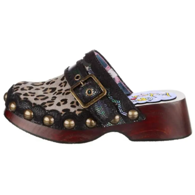 IRREGULAR CHOICE Closed Toe Slippers Women's Black