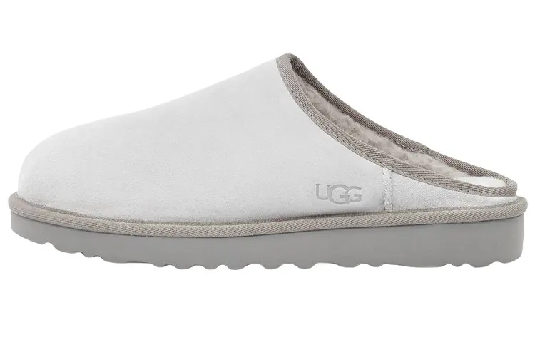 UGG Rubber Sole Closed Toe Slippers Men's Gray