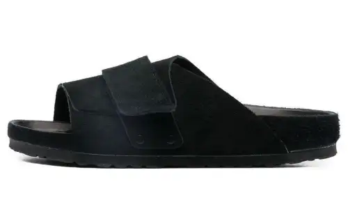 Birkenstock Kyoto Suede Leather Narrow Fit 'Black' Women's