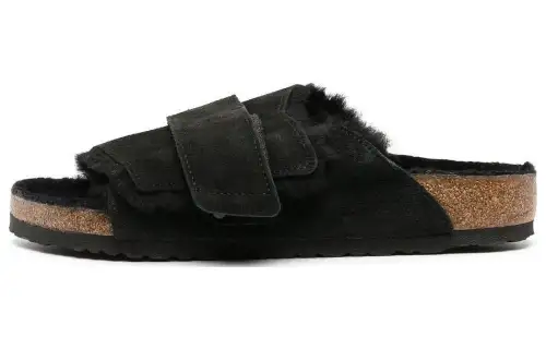 Birkenstock Kyoto Shearling Suede Black