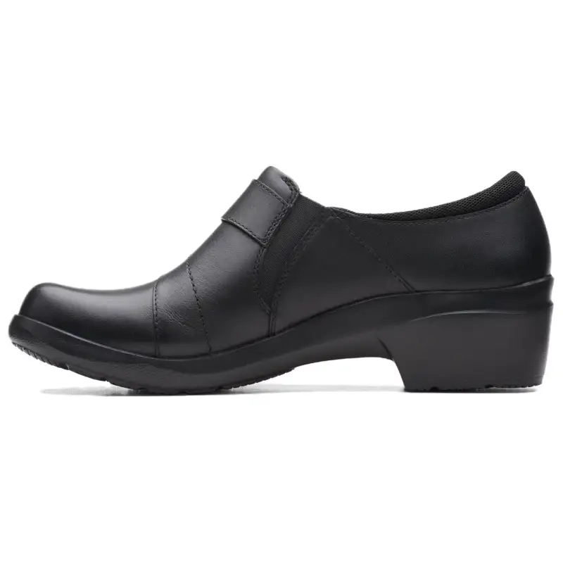 Clarks Leather Casual Shoes Women's Black