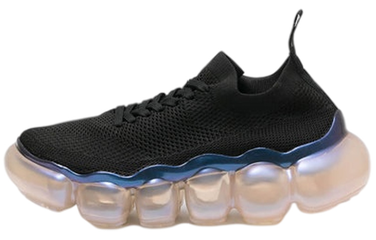 Grounds Platform Athletic Shoes Women's Black Blue