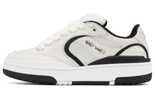 Naked Wolfe Ambition Leather Low top Skateboard Shoes Women's Black White