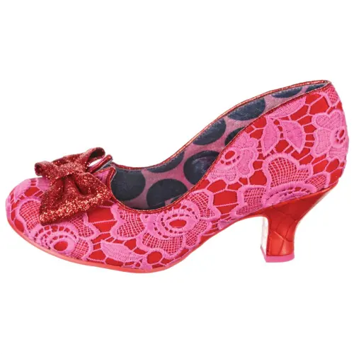 IRREGULAR CHOICE Chunky Heel High Heels 6CM Women's Pink