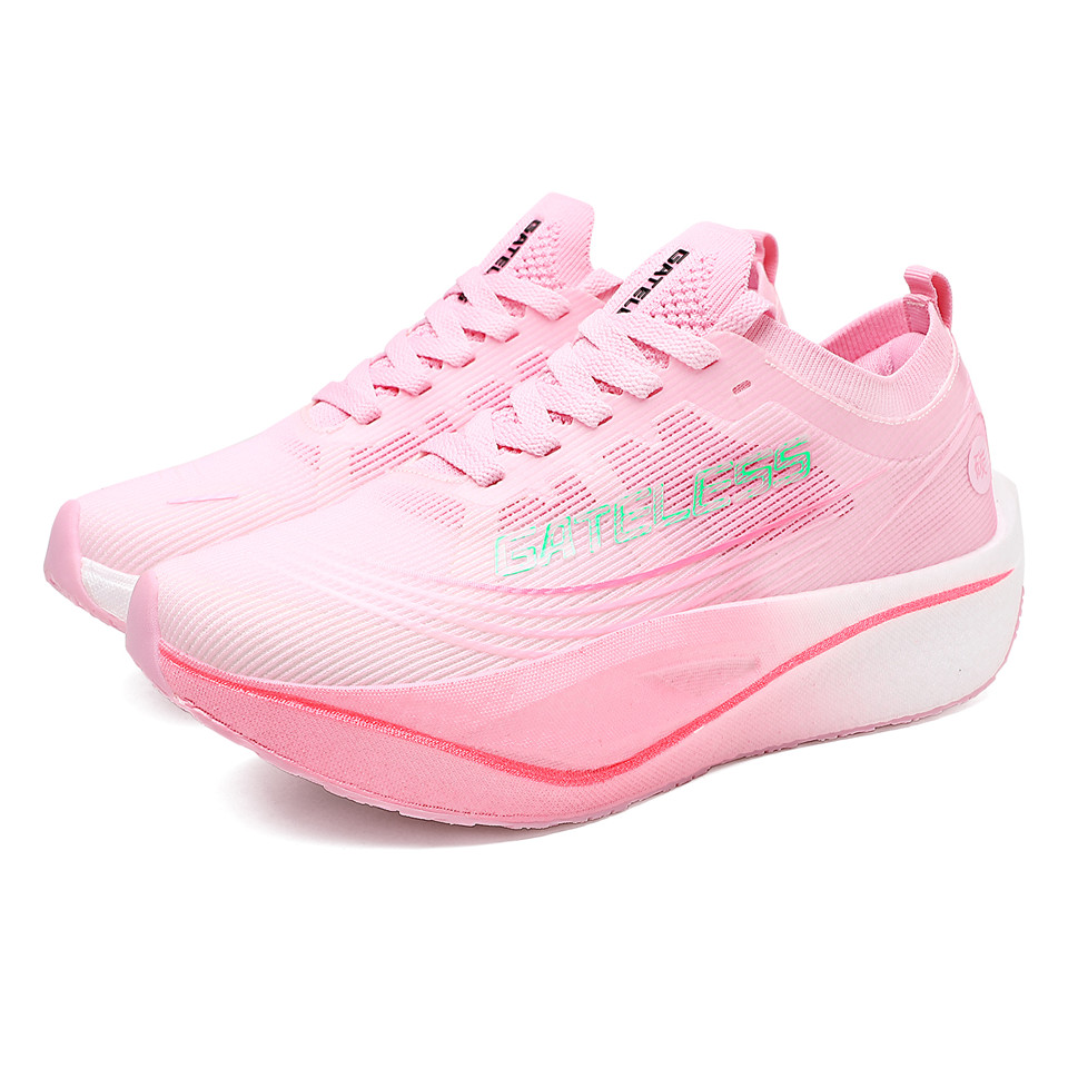 GATELESS Low top Running Shoes Unisex Cherry Blossom Pink Green