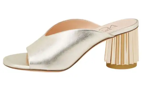 Agl Dorica 70mm Metallic-finish Mules