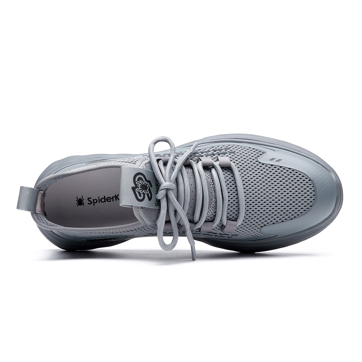 Spider King Fabric Cushioning, Wear Resistant Low top Running Shoes Men’s Gray