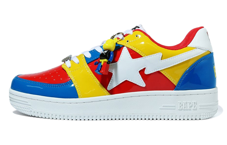 Мужские кеды A BATHING APE BAPE STA Low (красно-синие)