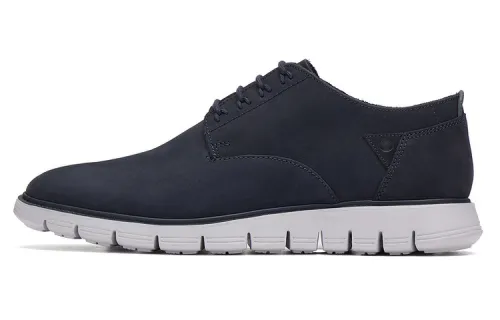 Clarks Cow Leather Casual Leather Shoes Men's Marine Blue
