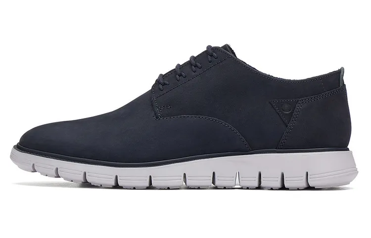Clarks Cow Leather Casual Leather Shoes Men's Marine Blue