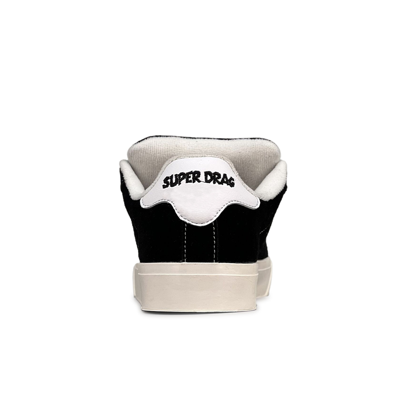 LuzaoT SUPER DRAG Low top Skateboard Shoes Unisex Black White