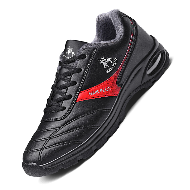 NAIKPLLO Fleece Lined, Fashion Casual Non Slip And Waterproof Thermal Low top Running Shoes Men’s