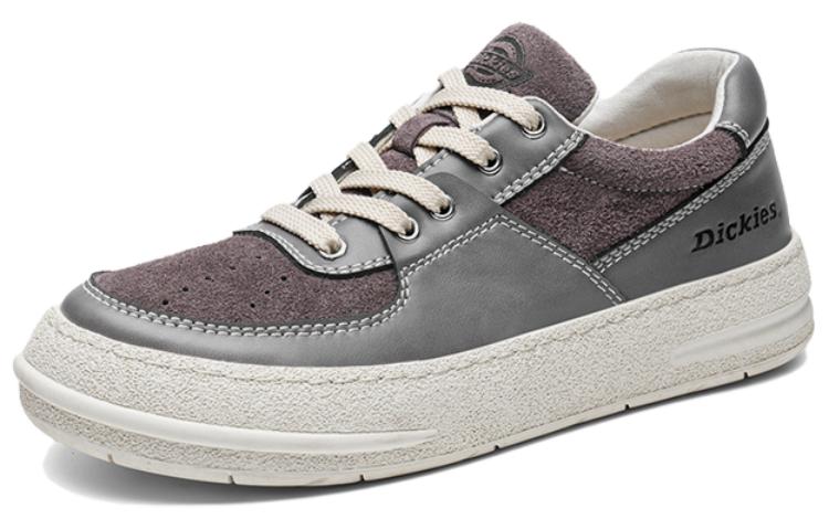 Мужские кеды Dickies Leather Low (серо-фиолетовые)