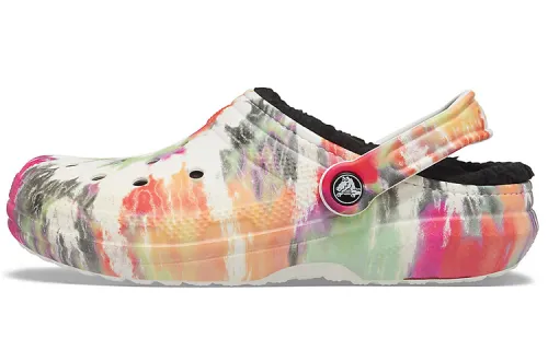 Crocs Classic Clog Tie Dye Shoe Multi Color Black