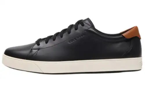 COLE HAAN Leather Low top Skateboard Shoes Men's Black