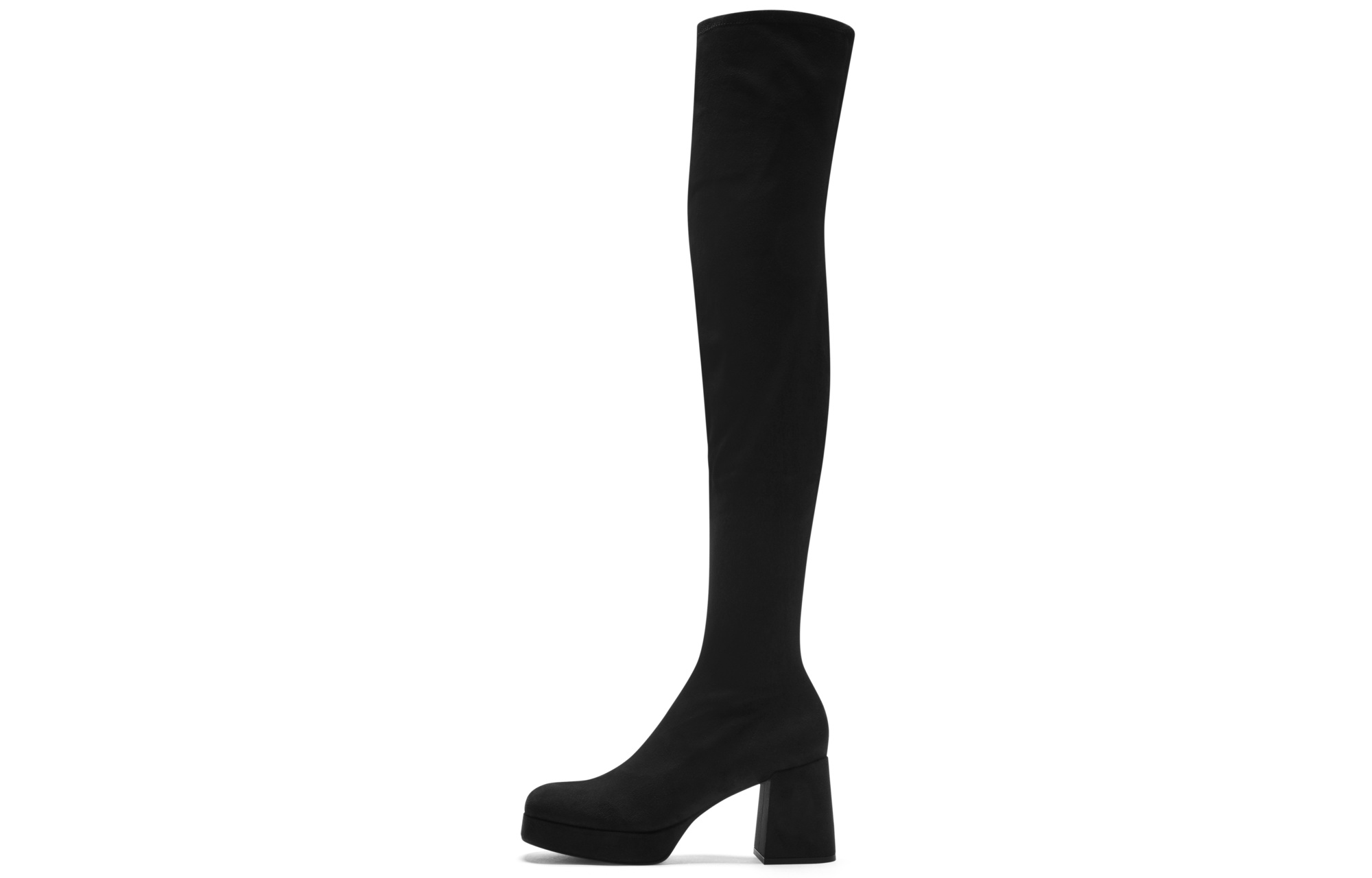 CHARLES&KEITH Pu Fleece Lined Waterproof Platform High Heel Slim Over the knee Boots 8cm Women's